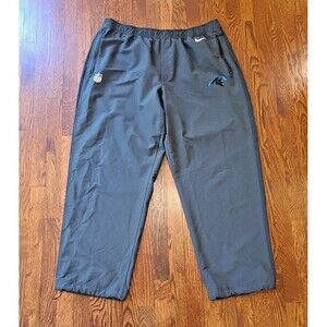*READ* Nike NFL Carolina Panthers Onfield Track Pants Size 4XL GRAY Convertible